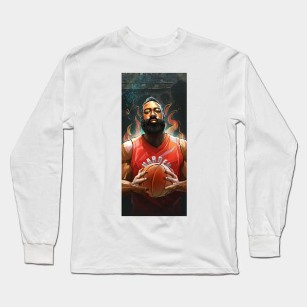 NBA James Harden Long Sleeve T-Shirt by mangbo